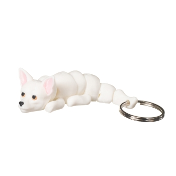 Chihuahua biała - brelok do kluczy